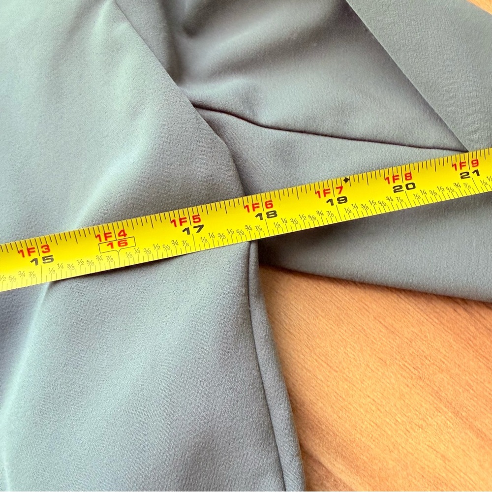 Athleta Endless Primatwill Waist Tie Blazer‎ Jacket Career Casual Olive Green 6 - Picture 8 of 14